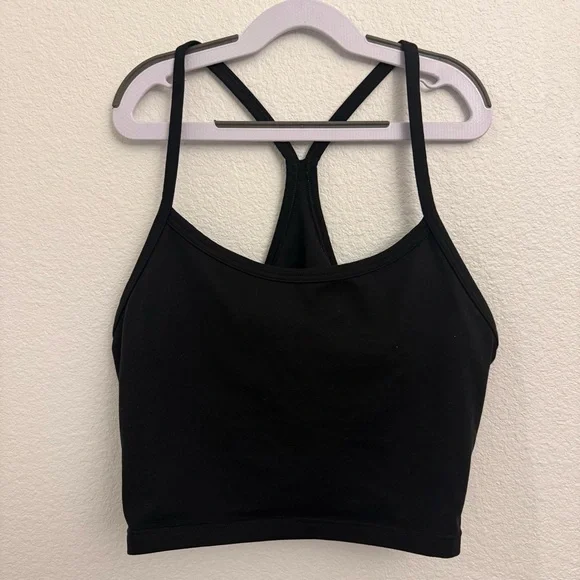 Offline by aerie The Hugger Recharge Least Support Bra Tank Black Large Workout - Picture 1 of 4